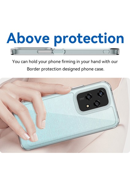Honor 200 Lite Kılıf Renkli Çerçeve Tpu+Akrilik Şeffaf Arka Telefon Kılıfı-Şeffaf (Yurt Dışından) modelleri