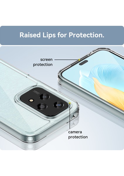 Honor 200 Lite Kılıf Renkli Çerçeve Tpu+Akrilik Şeffaf Arka Telefon Kılıfı-Şeffaf (Yurt Dışından) indirimleri