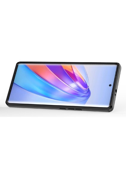 Honor X40 5G/X9A 5g/magic5 Lite 5g Kılıf Telefon Ayaklı Kapak Sürgülü Lens Koruyucu-Siyah (Yurt Dışından) fırsatları