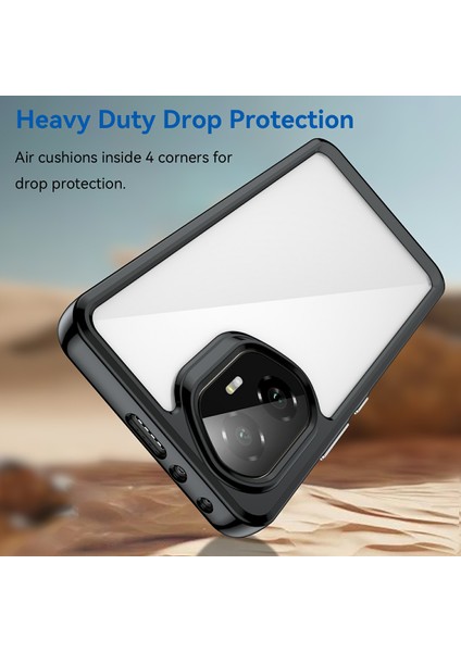 Honor 300 Kılıf Tpu+Akrilik Koruyucu Şeffaf Telefon Kılıfı-Siyah (Yurt Dışından) modelleri