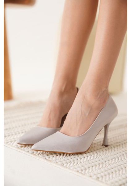Angela Kadın Gümüş Topuklu Ayakkabı fiyatları