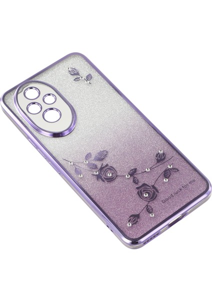 Kadem For Honor 200 5g Kılıf Çiçek Tpu Esnek Degrade Telefon Kılıfı-Mor (Yurt Dışından) fırsatları