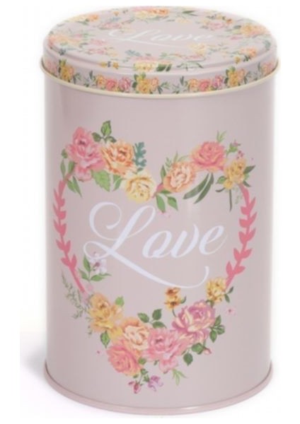 Vintage Love Desenli Baharatlık, 1,1 Lt, Beyaz, Şık ve Kullanışlı Mutfak Aksesuarı