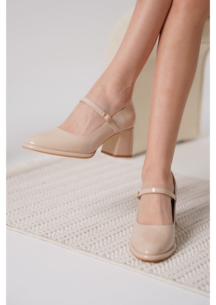 Slay Nude Rugan Kadın Topuklu Ayakkabı modelleri