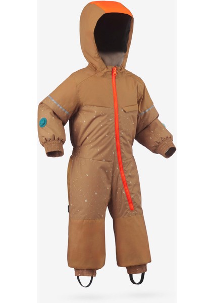 Wedze Çocuk Kayak Tulumu - 1/5 Yaş - Kahverengi/turuncu - 500 Toddler