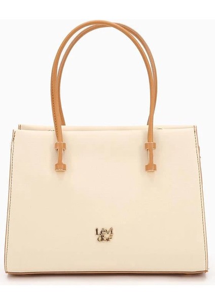 Krem Kadın El ve Omuz Çantası 930156