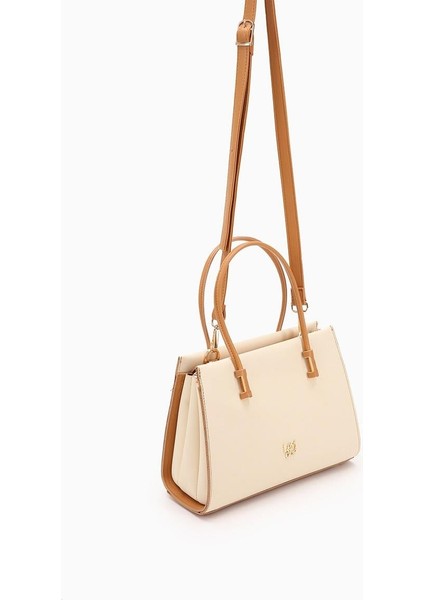 Krem Kadın El ve Omuz Çantası 930156 fiyatları
