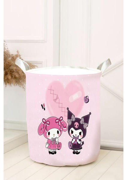 Kalpli Kuromi My Melody Bebek ve Çocuk Odası Oyuncak Sepeti