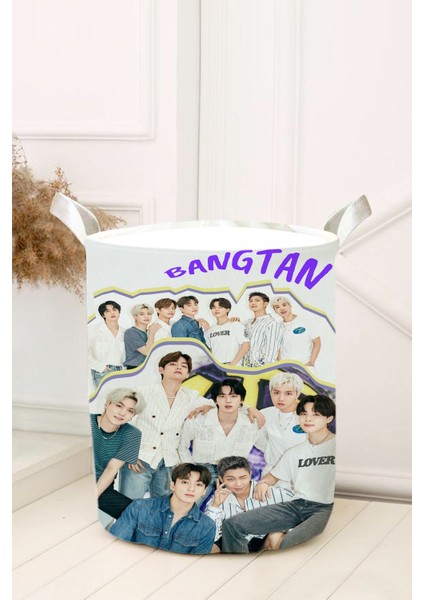 Mor Bts Bangtan Bebek ve Çocuk Odası Oyuncak Sepeti