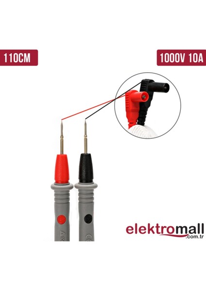 Çok Renkli Ölçü Aleti Probu 1000V 10A 110CM Iğne Uçlu, Güç ve Hassasiyet Sağlar fiyatları