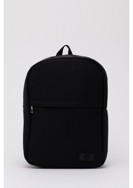 Siyah SHK40 Kanvas Kumaş, 2 Bölmeli ,fermuarlı, Ayarlanabilir Askılı Unisex Spor Sırt Çantası