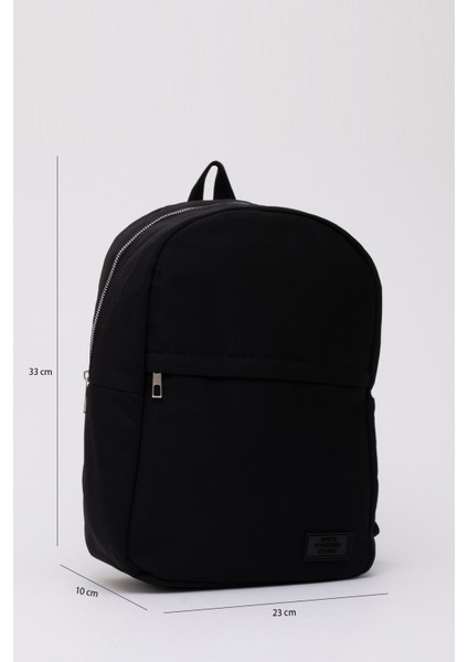 Siyah SHK40 Kanvas Kumaş, 2 Bölmeli ,fermuarlı, Ayarlanabilir Askılı Unisex Spor Sırt Çantası fiyatları