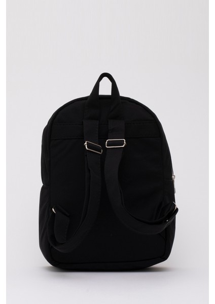 Siyah SHK40 Kanvas Kumaş, 2 Bölmeli ,fermuarlı, Ayarlanabilir Askılı Unisex Spor Sırt Çantası fırsatları