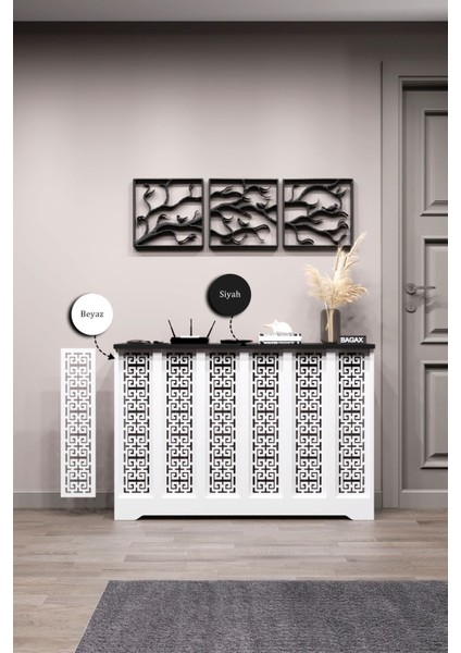 Beyaz ve Siyah Renk, Iç Ölçü 116 Cm, Dış Ölçü 120 Cm, Petek Kaplama Dresuar fiyatları