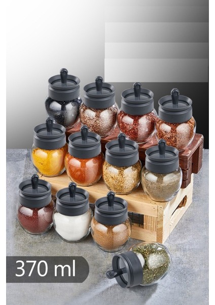 Şeffaf Baharatlık 370 Ml, Pratik ve Şık, 1 Adet, KC-264 modelleri