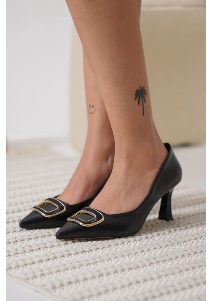 Emery Kadın Siyah Topuklu Ayakkabı