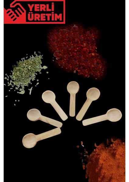 El Yapımı Ahşap Bambu Baharat Ölçek Kaşığı, Dekoratif ve Şık Tasarım modelleri