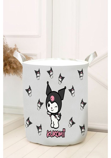 Gri Kuromi Bebek ve Çocuk Odası Oyuncak Sepeti