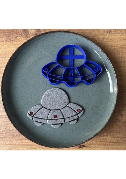 Ufo Temalı Kurabiye ve Şeker Hamuru Kalıbı, Eğlenceli Pasta Süsleme Aracı fiyatları