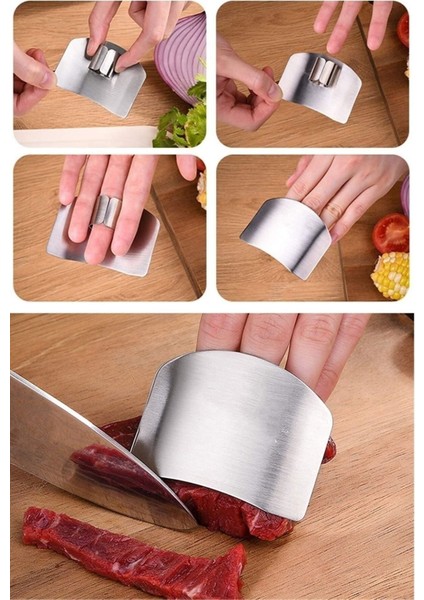 Çift Set Çok Renkli Paslanmaz Çelik El Parmak Kalkan Koruyucu fırsatları