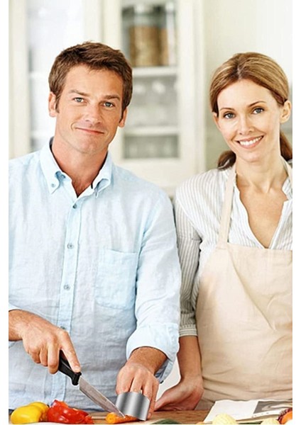 Çift Set Çok Renkli Paslanmaz Çelik El Parmak Kalkan Koruyucu