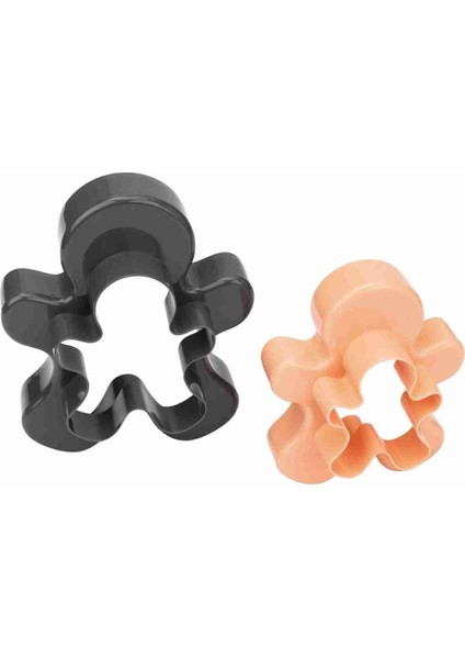 Iki Parça Adam Figürlü Desenli Çift Taraflı Kurabiye Kalıbı fırsatları