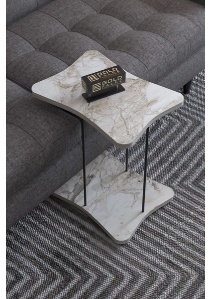 Beyaz Tekerlekli Yan Sehpa, Şık ve Kullanışlı Servis Tableti modelleri