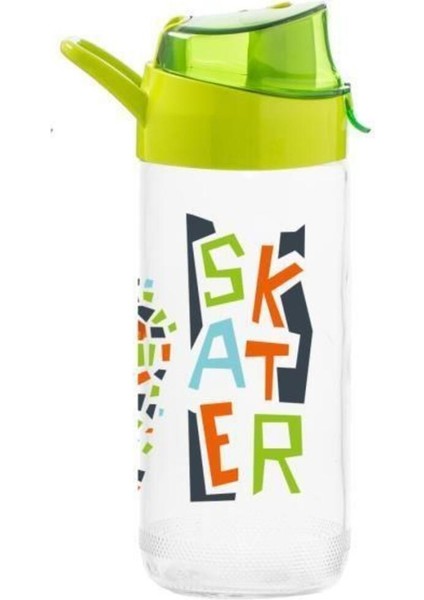 0,5 Lt Desenli Cam Matara, Skater-Como Kapaklı, Şık ve Hafif Tasarım