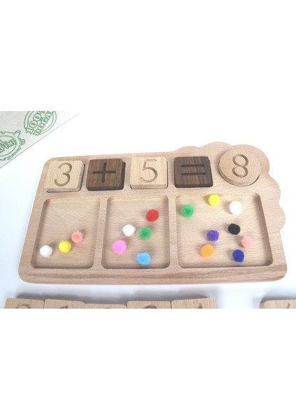 Bultak Matematik Oyun Tahtası 47 Parça - Montessori Materyali - Doğal Eğitici Oyuncak