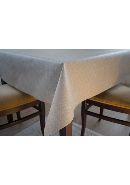 Bej Astarlı, Silinebilir Hijyenik Pvc Masa Örtüsü, Dayanıklı ve Şık Tasarım modelleri