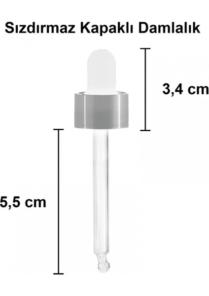 Şeffaf 20 ml Metal Kapaklı Cam Damlalık Şişe, Şık ve Kullanışlı Tasarım modelleri