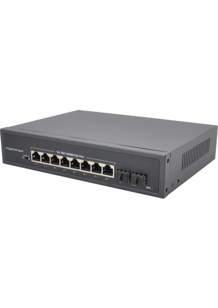 Vıdeopark Vp-8pg-2sfp 8 Portgbıt Poe + 2 Port Sfp 120W Poe Swıtch Dahili Power