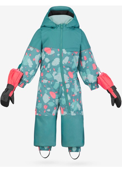 Wedze Çocuk Kayak Tulumu - 1/5 Yaş - Turkuaz - 500 Toddler fiyatları