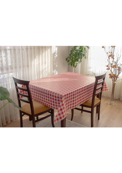 Astarlı Kare Ekose Desen Muşamba Masa Örtüsü, Kolay Temizlenebilir, Şık ve Dayanıklı fiyatları