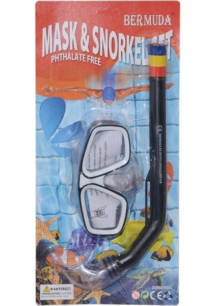 Renkli Bermuda Maske ve Şnorkel Seti, Su Altında Eğlence Dolu Keşifler Için Ideal fiyatları
