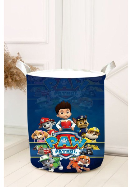 Lacivert Paw Patrol Bebek ve Çocuk Odası Oyuncak Sepeti