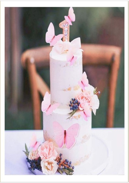 Yenilebilir Kelebek Şekerli Baskı, Hazır Kesim, Model Seçeneği modelleri