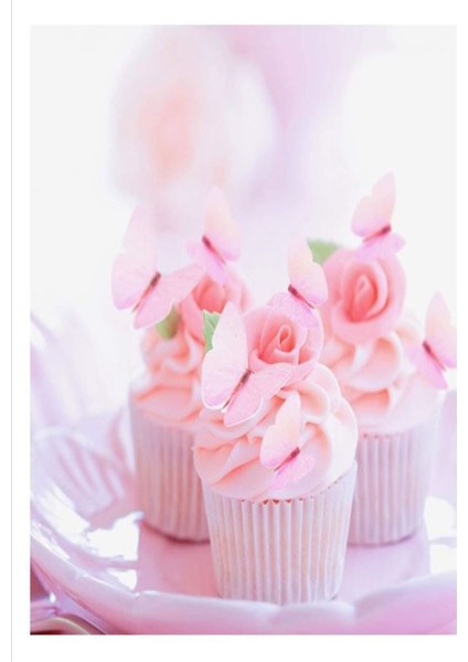 Yenilebilir Kelebek Şekerli Baskı, Hazır Kesim, Model Seçeneği fırsatları