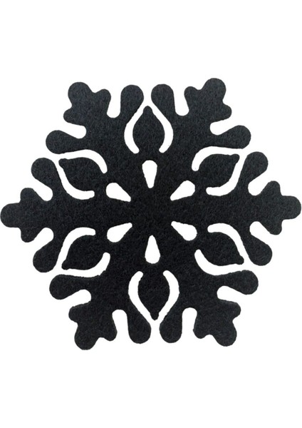 Siyah Keçe Bardak Altlığı 6'lı, 10 Cm, 3 Mm, Şık ve Kullanışlı Set fırsatları