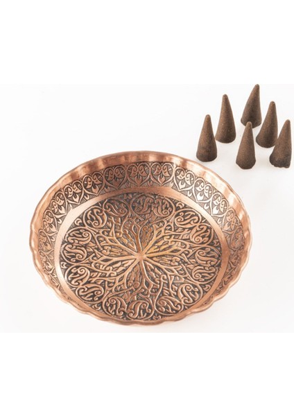 El Yapımı Bakır Dekoratif Tabak ve Tütsü Seti, Oda Kokusu ve Tütsü Aksesuarları fiyatları