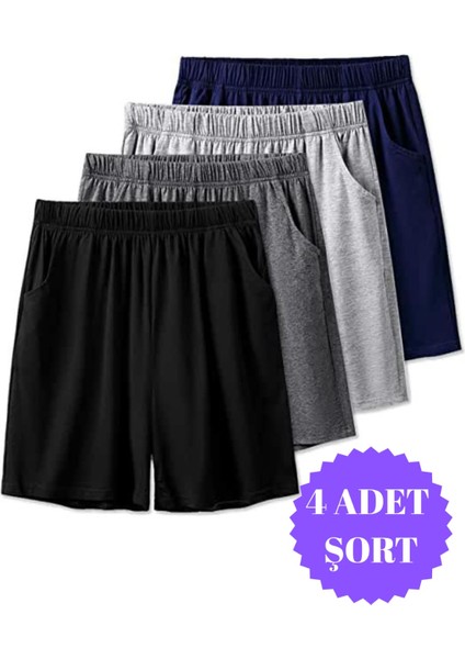4'lü Erkek Şort