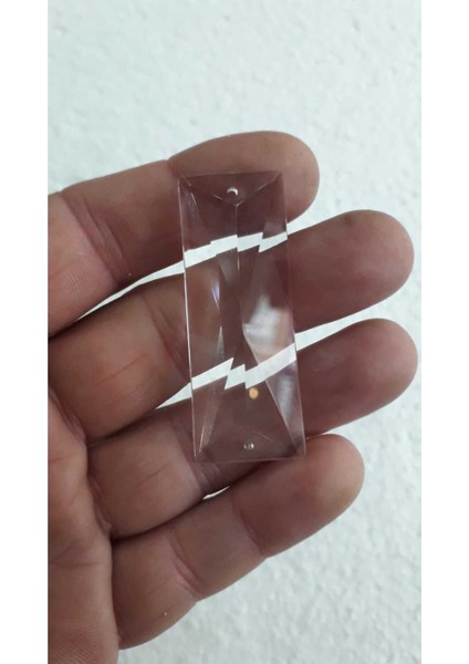 Şeffaf Kristal Kelebek Avize Taşı 5'li Set, 5x2 Cm, Parlak ve Şık Tasarım
