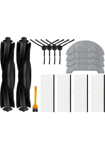 T10+ Robot Süpürge Yedek Parçaları Aksesuarları Için Ana Fırça Yan Fırça Hepa Filtre Paspas Bezi (Yurt Dışından) modelleri
