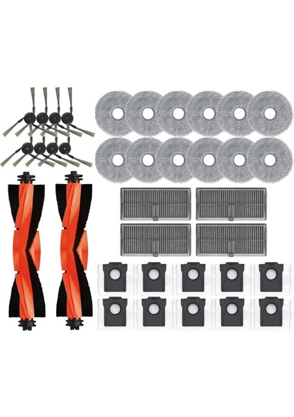 X40 Ultra X40 Pro S30 Pro Ultra Elektrikli Süpürge Yedek Aksesuarları Ana Yan Fırça Filtresi Paspas Toz Torbası (Yurt Dışından) fiyatları