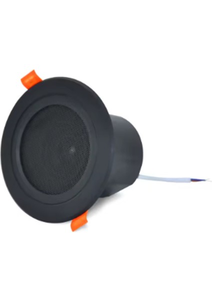 3 Inç Tavan Ev Hoparlörü 10W Nem Geçirmez Tam Aralıklı Müzik Hoparlörü Kılıflı Moda Ev Ses Sistemi Siyah (Yurt Dışından)