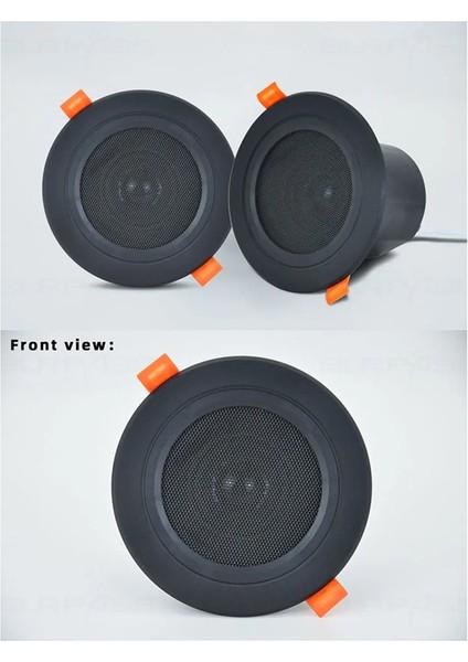 3 Inç Tavan Ev Hoparlörü 10W Nem Geçirmez Tam Aralıklı Müzik Hoparlörü Kılıflı Moda Ev Ses Sistemi Siyah (Yurt Dışından) fırsatları