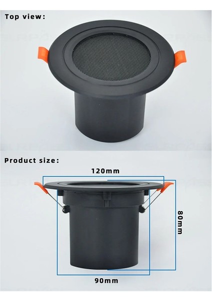 3 Inç Tavan Ev Hoparlörü 10W Nem Geçirmez Tam Aralıklı Müzik Hoparlörü Kılıflı Moda Ev Ses Sistemi Siyah (Yurt Dışından) indirimleri