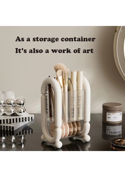 Akrilik Makyaj Fırçası Tutucu, Şeffaf Ruj ve Kozmetik Saklama Kutusu, Makyaj Aletleri Için Masa Düzenleyici Beyaz (Yurt Dışından) modelleri