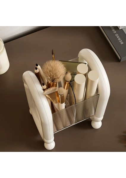 Akrilik Makyaj Fırçası Tutucu, Şeffaf Ruj ve Kozmetik Saklama Kutusu, Makyaj Aletleri Için Masa Düzenleyici Beyaz (Yurt Dışından) fırsatları