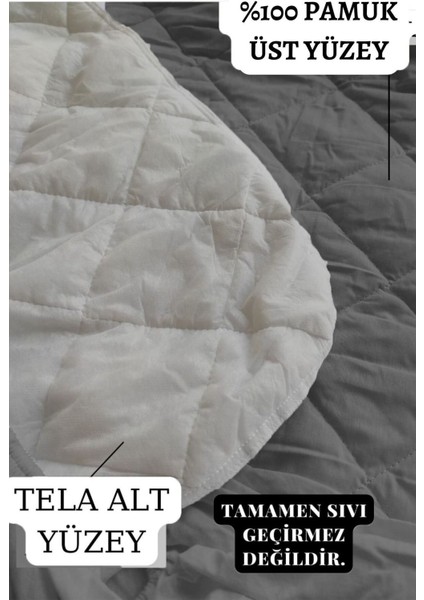 Yumuşak Renkli Pamuklu Tek ve Çift Kişilik Kapitoneli Yatak Koruyucu modelleri